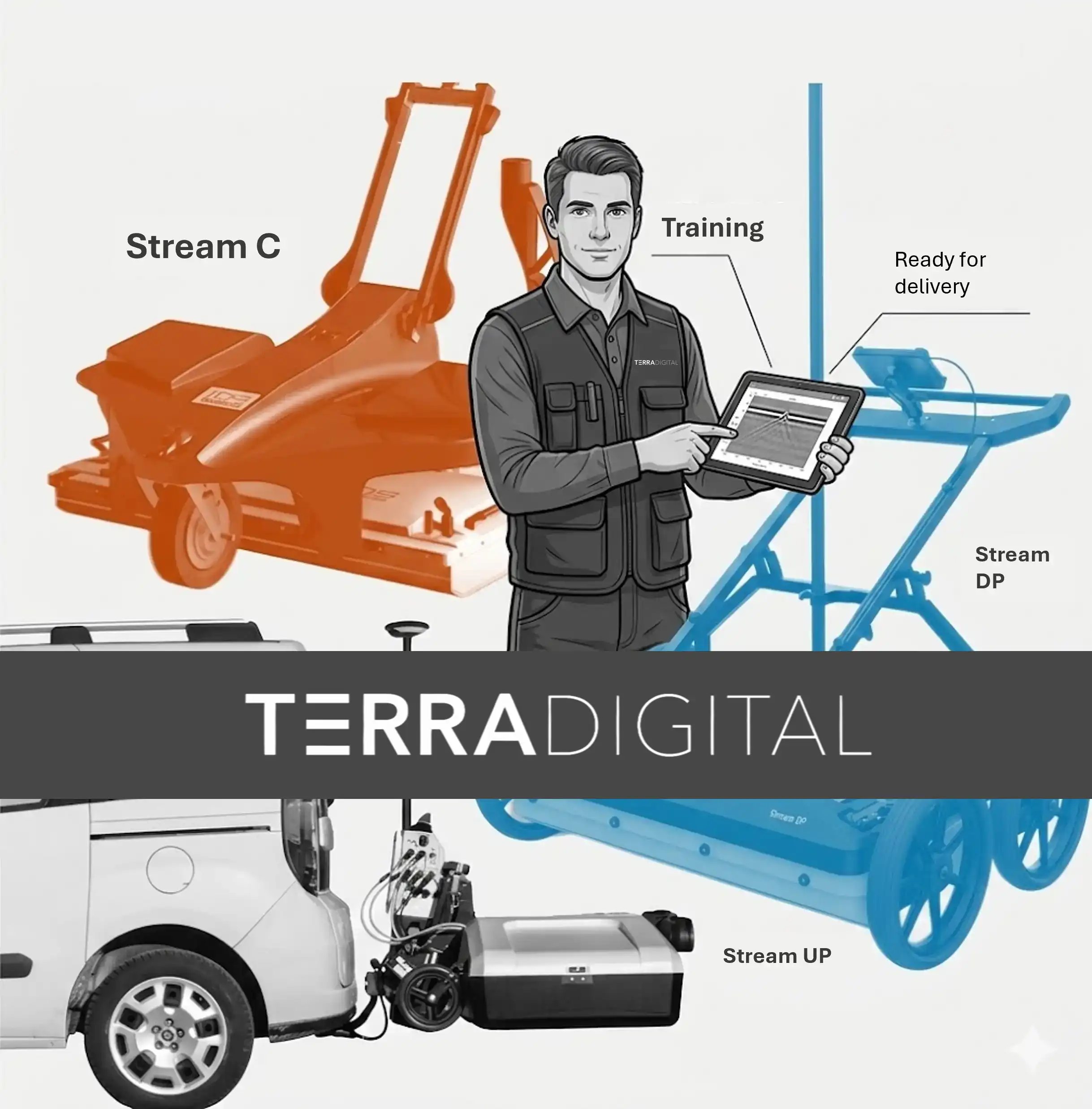 Assembly presentation of some IDS gpr data collection equipment viewed as a compilation