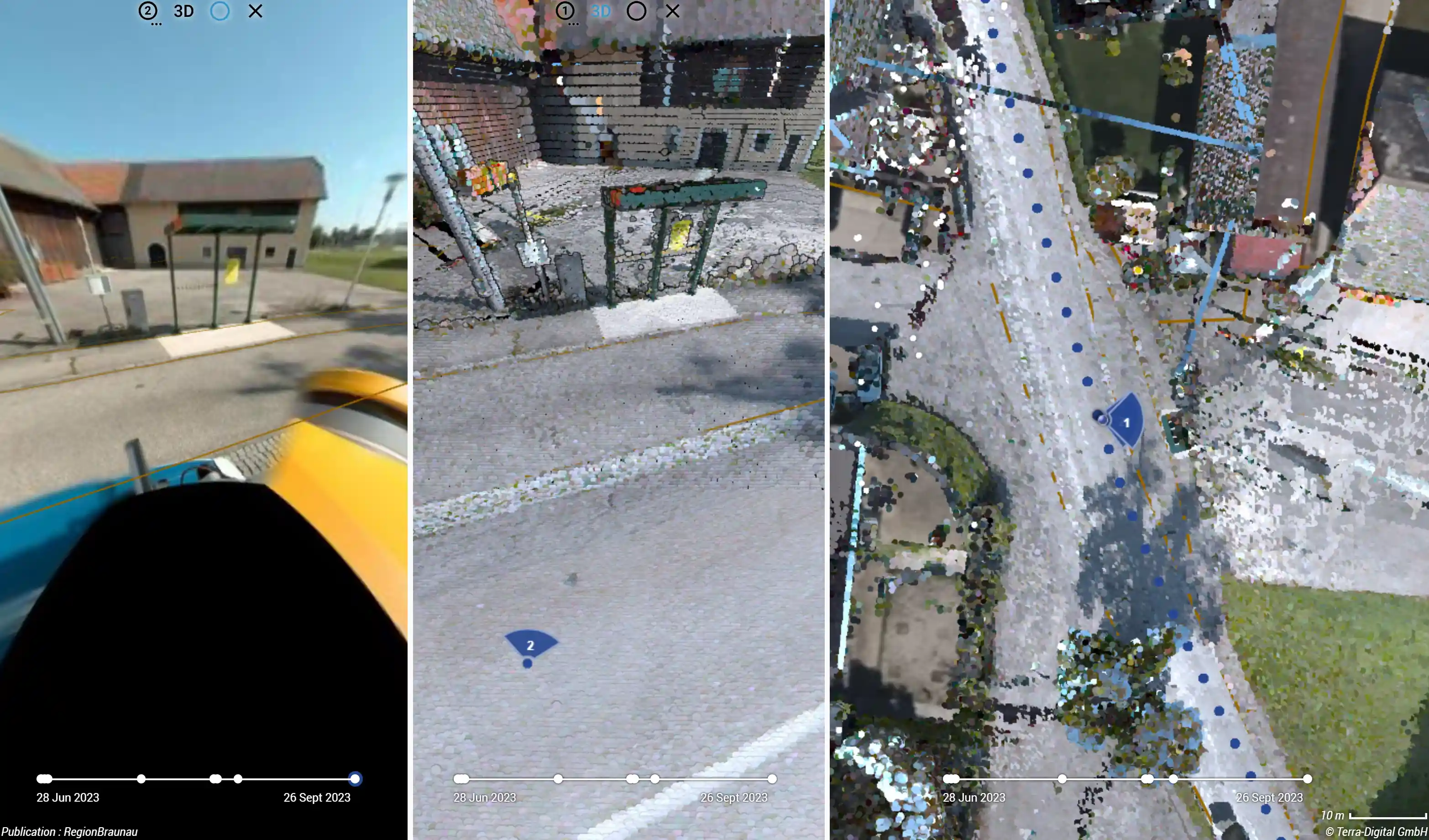 Mobile mapping for creating a digital twin of an urban infrastructure