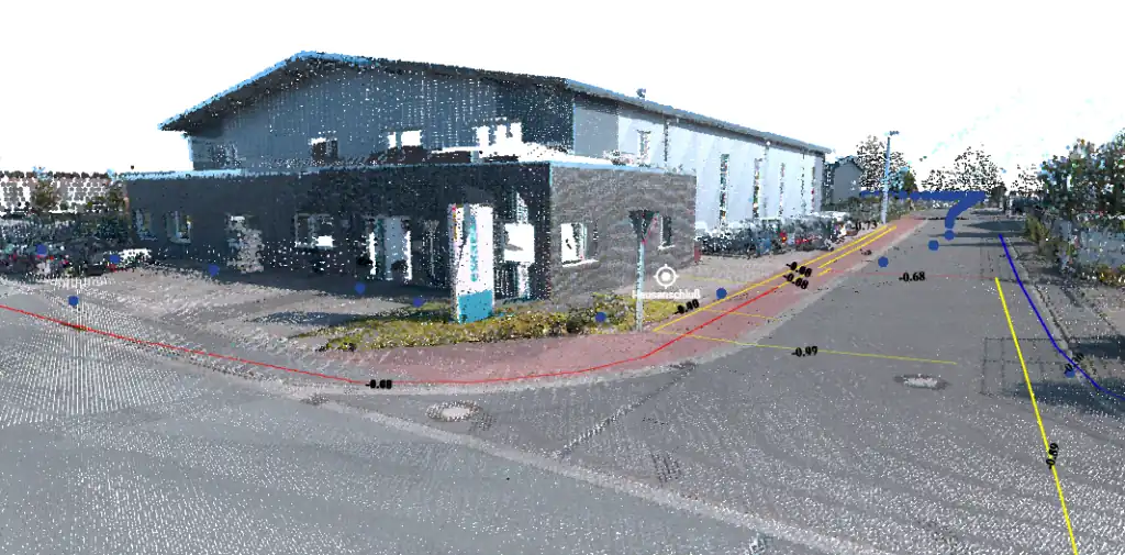 Underground Utilities Mapped in a 3D Scene using GPR & Mobile Mapping